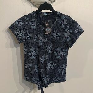 NWT Eva by Eva Franco Anthropologie tie knot tee​